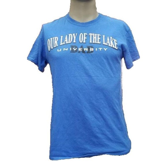 Our Lady Of The Lake University Dad T-Shirt Blue Size M College Memorabilia - Picture 1 of 3